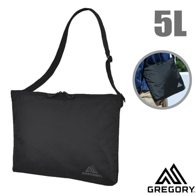 【GREGORY】EASY MESSENGER AL 5L 輕量斜背包/138242-L396 聚焦黑✿30E010
